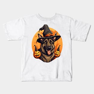 Halloween German Shepherd Dog #6 Kids T-Shirt